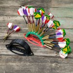 Personalised Multicolour 3D Printed Compact Arched Dart Holder Display Stand with Name Holds 33 Pcs Darts Birthday Game Club Gift for Dart Lovers