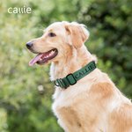 Personalized Tactical Dog Collar Adjustable Military Training Collar with AirTag Pocket Handle and Buckle Gift for Dog Lover Pet Owner