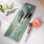 Personalizada Prom Reina Nacimiento Flor Nombre Bolsa de pinceles de maquillaje con 8 piezas de pinceles de maquillaje Aniversario Fiesta de Cumpleaños Regalo para las mujeres