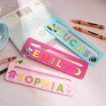 Personalized Colored Acrylic Reading Aid Student Reading Tool Reading Line Tracker with Name Back to School Gift Birthday Gift for Kid