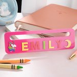 Personalized Colored Acrylic Reading Aid Student Reading Tool Reading Line Tracker with Name Back to School Gift Birthday Gift for Kid
