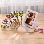 Personalised Multicolour 3D Printed Compact Arched Dart Holder Display Stand with Name Holds 33 Pcs Darts Birthday Game Club Gift for Dart Lovers