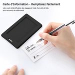 Étiquette de Bagage Personnalisée avec Nom et Personnage Style Y2K Accessoire de Voyage Cadeau Anniversaire pour Femme Homme