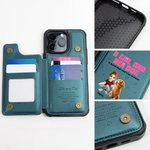 Spersonalizowana kreskówka 3D Dziewczyna i jej psy mają nierozerwalną więź Etui na telefon z klapką i blokadą RFID Uchwyt na kartę Prezent urodzinowy dla właścicieli psów