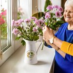 Corona de flores personalizada Foto florero de cerámica con el nombre y el título Decoración del hogar Día de la Madre Cumpleaños Regalo para Mamá Abuela Familia 4