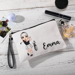 Sac de maquillage de golf personnalisé avec nom Accessoires de golf Cadeau d'anniversaire pour les femmes, les hommes et les amateurs de golf