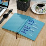 Personalised He Is Strong Motivated Healing A5 Journal Notebook with Positive Affirmations and Name Inspirational Birthday Gift for Men
