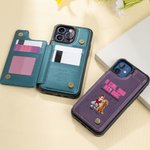Spersonalizowana kreskówka 3D Dziewczyna i jej psy mają nierozerwalną więź Etui na telefon z klapką i blokadą RFID Uchwyt na kartę Prezent urodzinowy dla właścicieli psów