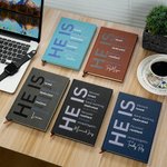 Personalised He Is Strong Motivated Healing A5 Journal Notebook with Positive Affirmations and Name Inspirational Birthday Gift for Men