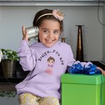 Personlig Mini Boss Cartoon Character Kid T-skjorte Genser Genser med hettegenser med navn Barnas dag Tilbake til skolen Bursdagsgave til gutter Jenter