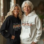 Personlig Happy Mother's Day 3-7 Photos Grandma T-skjorte Sweatshirt Hoodie med navn Morsdagsgave til mamma bestemor