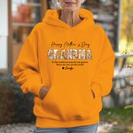Personlig Happy Mother's Day 3-7 Photos Grandma T-skjorte Sweatshirt Hoodie med navn Morsdagsgave til mamma bestemor