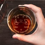 Personalized Never Too Far to State Maps 10 oz Whiskey Glass with Name Long Distance Housewarming Gift for Wine Lovers Friend Family