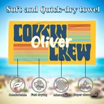 Personalized Multicolour Stripe Design Cousin Crew Quick Dry Oversized Beach Towel with Name Summer Vacation Travel Essentials Gift for Family Kids