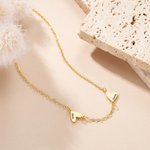 Personalized Dainty 1-5 Heart Pendants Necklace Family Jewelry with Engraved Name Anniversary Birthday Mother's Day Gift for Women