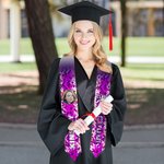 Personlig flerfarget glitterskjerf med bilde og navn til avgangsklassen 2025 Graduation Keepsake-gave til avgangsklassekamerater