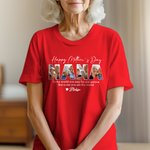 Personlig Happy Mother's Day 3-7 Photos Grandma T-skjorte Sweatshirt Hoodie med navn Morsdagsgave til mamma bestemor