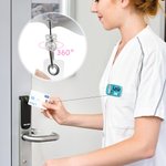 Personalised Stethoscope Cartoon Character Retractable Name ID Card Badge Reel with Title Birthday Appreciation Gift for Nurse Doctor Medical Staff