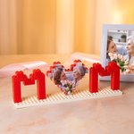 Personlig mamma jag älskar dig hjärtformad foto byggsten pussel heminredning mors dag födelsedagspresent för mamma mormor