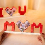 Personlig mamma jag älskar dig hjärtformad foto byggsten pussel heminredning mors dag födelsedagspresent för mamma mormor