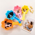 Personalized Multicolor Paw Shaped Dog Photo Food Scoop with Name Pet Supplies New Dog Pet Party Gift for Dog Owner