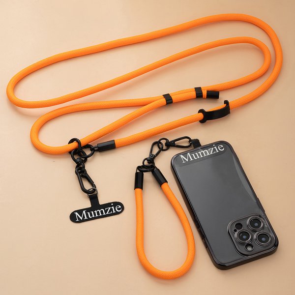 Personlig Multicolor Universal Justerbar Crossbody Telefon Lanyard med Patch Pad och Namn Utomhus Resa Tillbehör Present till familj Vänner