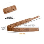 Sangle de Guitare en Cuir Personnalisée avec Nom Brodé  Accessoires de Musique Réglable Cadeau d'Anniversaire pour Joueur de Guitare Musicien