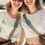 Ceinture et sac à main personnalisés avec lettres grecques imprimées en 3D Ceinture et sac à main avec breloque Bid Day Sisterhood Cadeau d'anniversaire pour les sœurs et les amis