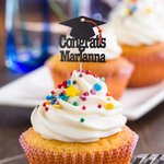 Personalized Graduation Cap Congrats Cupcake Toppers with Name and Tassel Set of 12 Graduation Party Biscuit Cake Decor Gift for Graduates