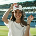 Personalized Baseball Softball Ice Cream Dripping Trucker Hat with Name and Adjustable Snapback Sport Travel Accessories Birthday Gift for Women Girls