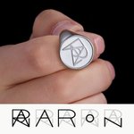 Personlig Unisex Monogram Navn Logo Signet Ring Smykker Bursdag Graduering Jubileumsgave til menn Kvinner