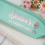Personalised EpiPen Insulin Medical Case with Allergy Keychain Tag and Text Back to School Christmas Gift for Allergy Sufferers