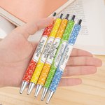 Personalized Coloured Marble Composition Book Design Retractable Ballpoint Pen with Name Set of 2 Back to School Appreciation Gift for Teacher Student