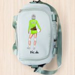 Sac de sport personnalisé avec nom et bandoulière pour les amateurs de volley-ball.
