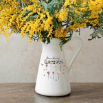 Vase à Fleurs en Céramique avec titre et 1-8 noms Anniversaire Cadeau de Fête des Mères et d'Anniversaire pour Maman ou Grand-mère