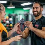 Personalized Multicolor 3D Printed Barbell Weight Plate Christmas Tree Ornament with Text Birthday Christmas Gift for Weightlifting Fitness Lovers