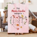 Personalisierte Herz Geburt Blume Garten Familie Poster rahmenlose gerahmte Malerei mit 1-12 Namen Home Decor Geburtstag Muttertag Geschenk für Mama Oma