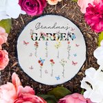 Giardino della mamma personalizzato 1-8 Fiori di nascita Nomi Lastra di pietra Home Decor Festa della mamma Regalo di compleanno per la mamma nonna