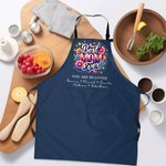 Delantal impermeable personalizado con purpurina de imitación floral Best Mom Ever con 1-6 nombres y bolsillos Día de la Madre Regalo esencial de cocina para mamá Abuela