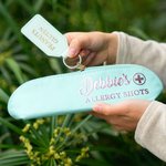 Personalised EpiPen Insulin Medical Case with Allergy Keychain Tag and Text Back to School Christmas Gift for Allergy Sufferers
