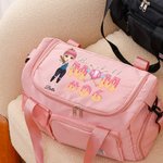 Personalisierte Cartoon Baseball Mom Ice Cream Dripping Weekend Bag mit Schultergurt Geburtstag Muttertag Geschenk für Frauen Baseball-Liebhaber