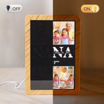 Personalized We Love You LED Photo Frame Mirror with 1-7 Names Mother's Day Anniversary Birthday Gift for Mom Grandma