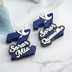Personalized Greek Letter Zeta Dove Sorority Magnetic Name Badge Social Meeting Pride Accessories Gift for Sisters Group Members