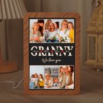Personalized We Love You LED Photo Frame Mirror with 1-7 Names Mother's Day Anniversary Birthday Gift for Mom Grandma