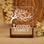 Spersonalizowana akrylowa lampka nocna LED Family Life Tree z 1-12 imionami Dekoracja domu Urodziny Dzień Matki Prezent świąteczny dla rodziny i dzieci