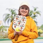 Henkilökohtainen I Love Funny Face Photo Pickleball mela kansi otsikko ja koukku syntymäpäivälahja Pickleball pelaajat