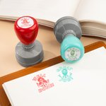Gepersonaliseerde Well Done Portret Zelfinktende Leraar Stempel met Tekst – Bedankt voor de Leraar op Leraarsdag Motiverend Cadeau voor Leraren