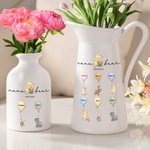Personalized Mama Bear Classic Winnie the Pooh Ceramic Flower Vase with 1-12 Names Home Decor Birthday Mother's Day Gift for Mom Grandma 1