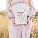 Personalisierte Diese Mom's Garden gehört zu 1-12 Geburt Blumen Rahmen Malerei mit Namen und Titel Geburtstag Muttertag Geschenk für Mutter Oma