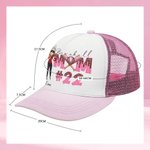 Personalisierte Baseball Mom Ice Cream Dripping Baseball-Kappe mit Namen und verstellbare Snapback Muttertag Geburtstag Geschenk für Baseball-Mutter-Spieler-Liebhaber